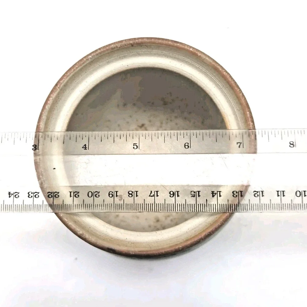 Vtg 70s‎ B. Welsh Studio Pacific Stoneware Lidded Honey Pot Jam Jar Spoon Oregon